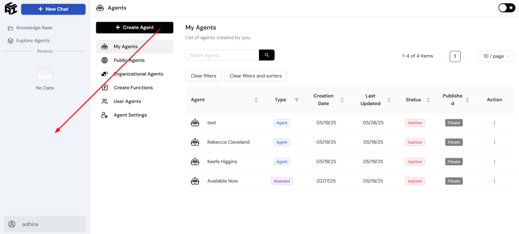 2. Initiate Agent Creation
