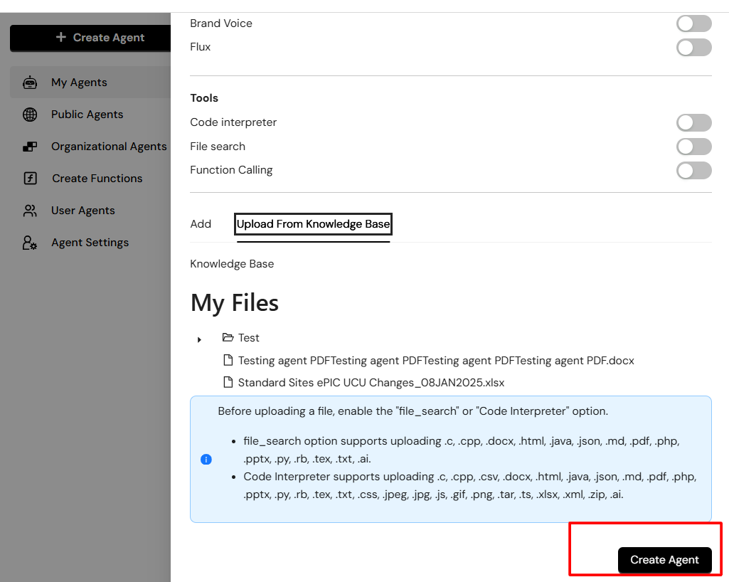 7. Finalize and Create the Agent
